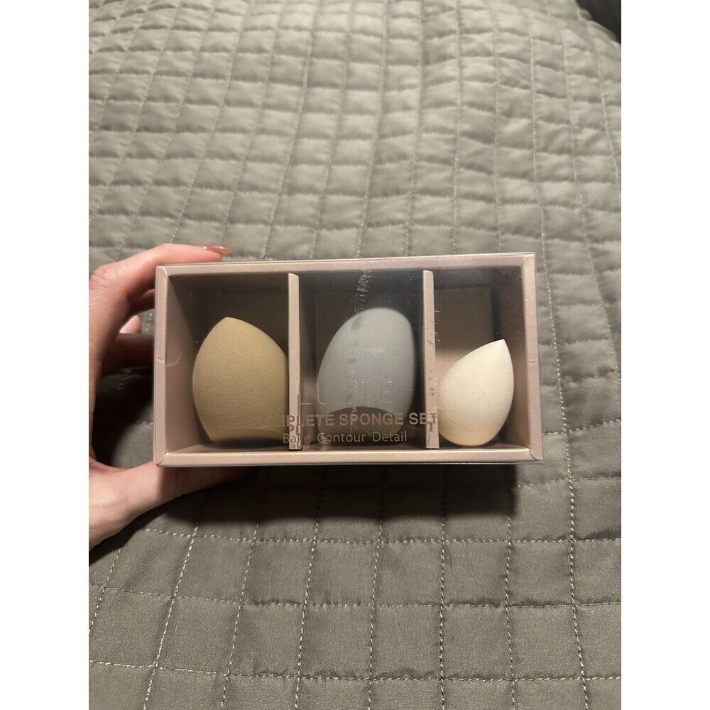 Luxie Complete Sponge Set 3 Pack ~ Bake Contour Detail ~ Brand New In Box!